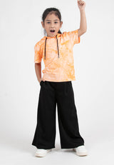 Forest Kids Girl Elastic Waist Cotton Twill Wide Leg Pants | Seluar Budak Perempuan Palazzo - FK810012