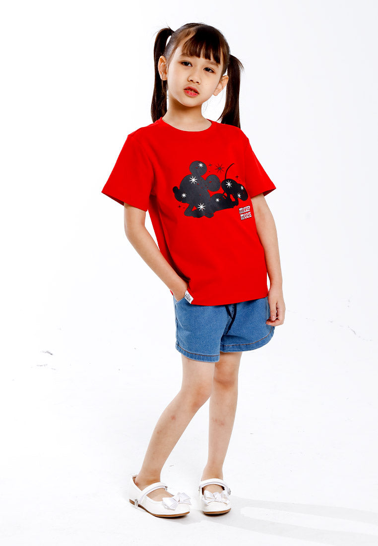 Forest Kids Girls Elastic Waisted Denim Shorts Girl Stretchable Short Pants | Seluar Pendek Budak Perempuan - FK865006