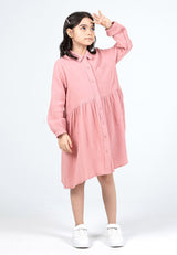 Forest Kids Girls Cotton Gauze Shirt Dress Long Sleeve Dress | Baju Budak Perempuan - FK885074