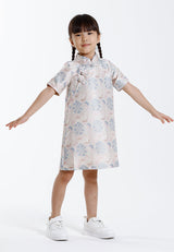 Forest Jacquard Tang Suit Cheongsam Dress | CNY 2025 Family Wear - FK885090