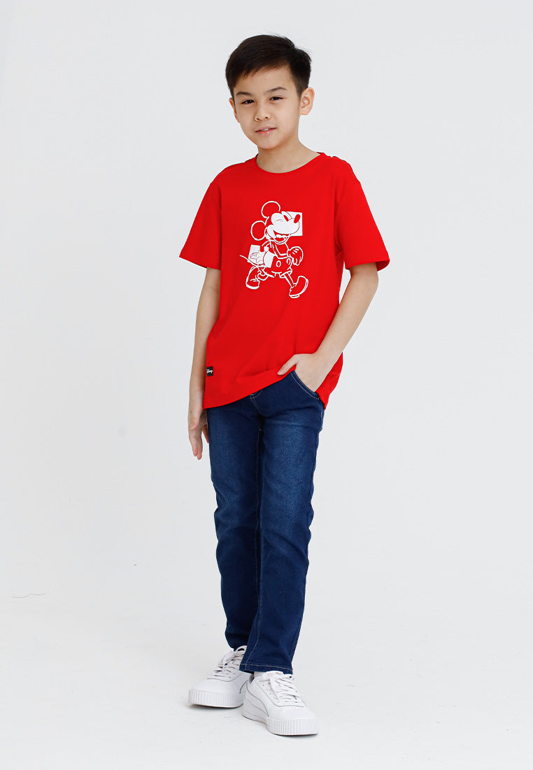 Forest x Disney Soft-touch Mickey Round Neck Tee Family Tee Men Ladies Kids - FW20114 / FW820114 / FWK20114