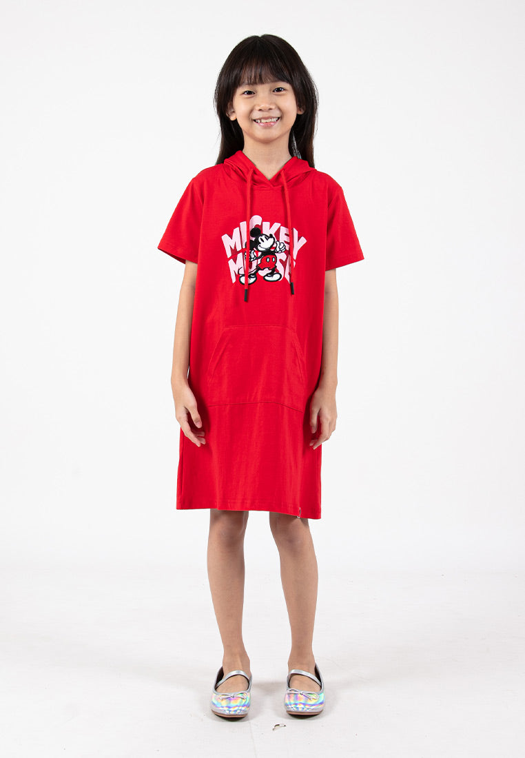 Forest x Disney Mickey Embroidered Hoodie Short Sleeve Ladies / Girl Dress - FW885013 / FWK885013