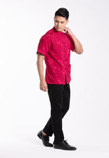 Alain Delon 2025 CNY Men Traditional PV Short Sleeve Shirt Tang Suit | Sam Fu | å”è£… - 14525002