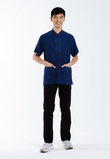 ALAIN DELON CNY 2025 CTN LINEN REG CUT WITH MAND COLLAR - 14525005