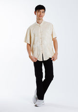 Alain Delon 2025 CNY Men Traditional PV Short Sleeve Shirt Tang Suit | Sam Fu | å”è£… -14525006