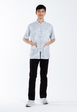 Alain Delon 2025 CNY Men Traditional PV Short Sleeve Shirt Tang Suit | Sam Fu | 唐装 -14525006