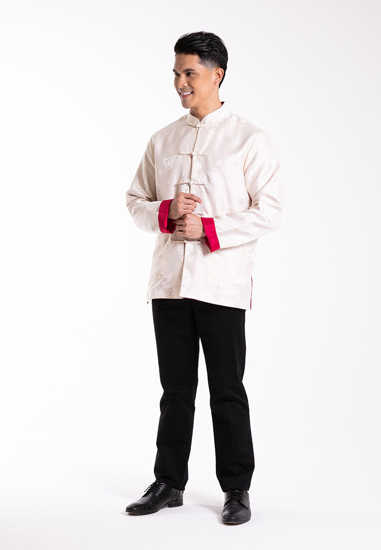 Alain Delon CNY 2025 Tangfu Cotton Linen Reversible Long Sleeve - 15525001