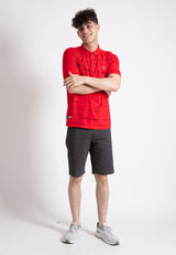 Forest Stretchable Soft Cotton Polo T Shirt Men Slim Fit Collar Tee | Baju T Shirt Lelaki - 23786