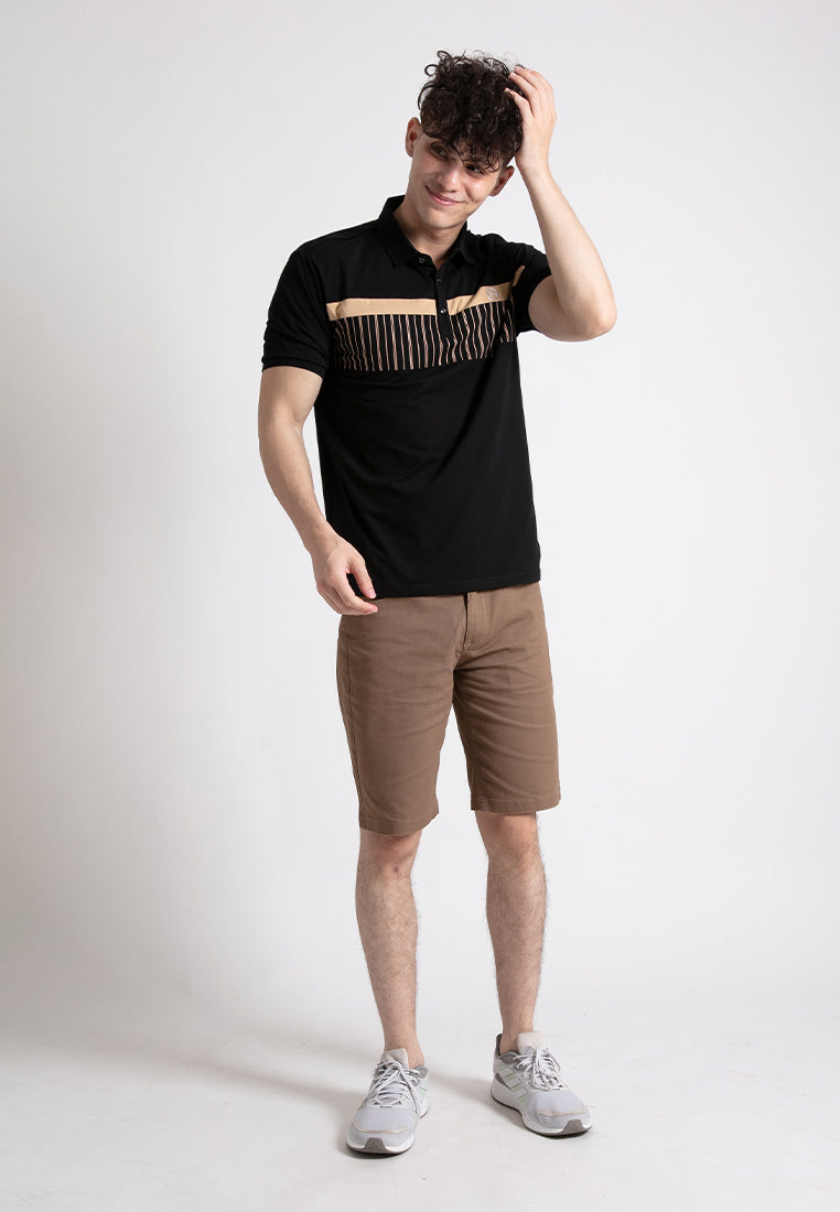 Forest  Stretchable Soft Cotton Short Sleeve Cut & Sew Men Polo T Shirt | T Shirt Lelaki - 23787