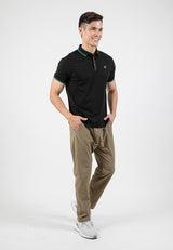 Forest Soft-Touch Silky Cotton Slim Fit Mercerized Look Knitted Polo Tee | Baju T Shirt Lelaki - 23789