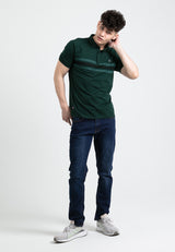 Forest Stretchable Casual Polo Tee Slim Fit Polo T Shirt Men | Baju T Shirt Lelaki - 23873