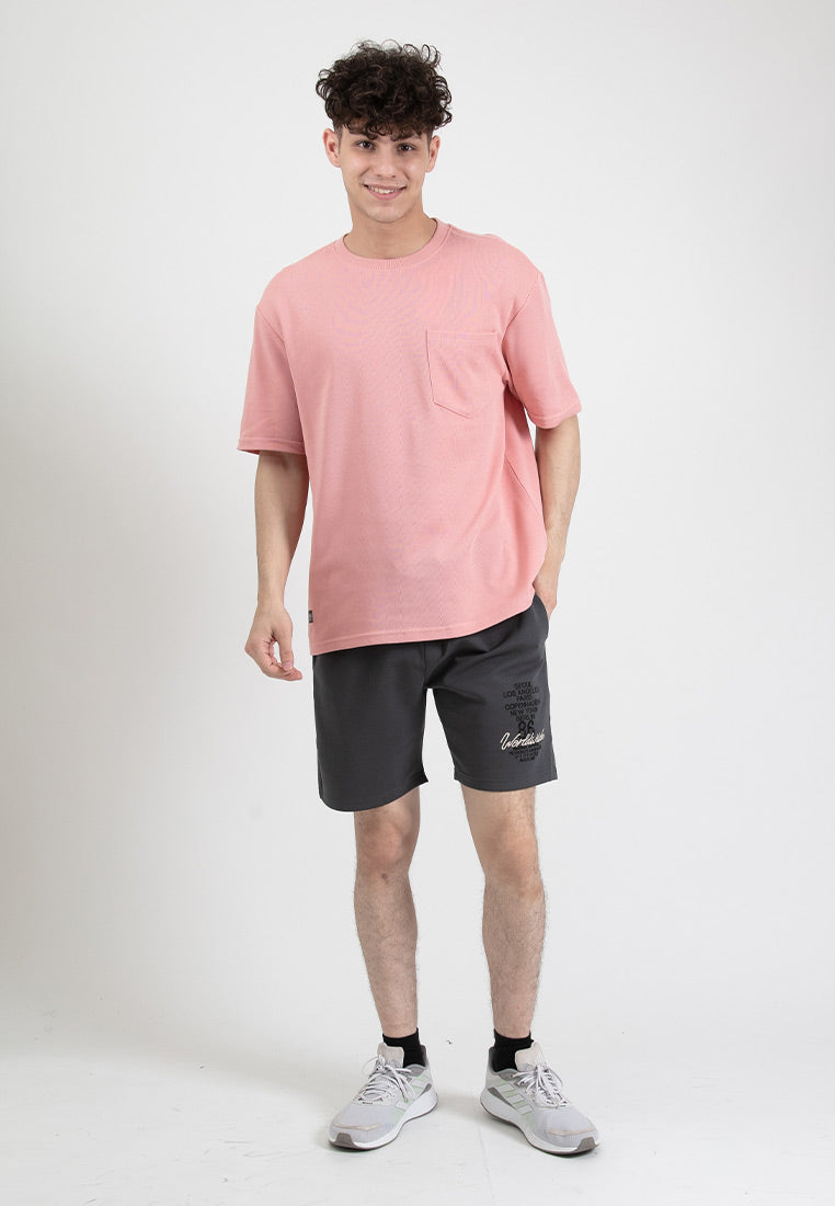 Forest Premium Weight Cotton Oversized Round Neck Tee Men Casual | Baju T Shirt Lelaki - 23881
