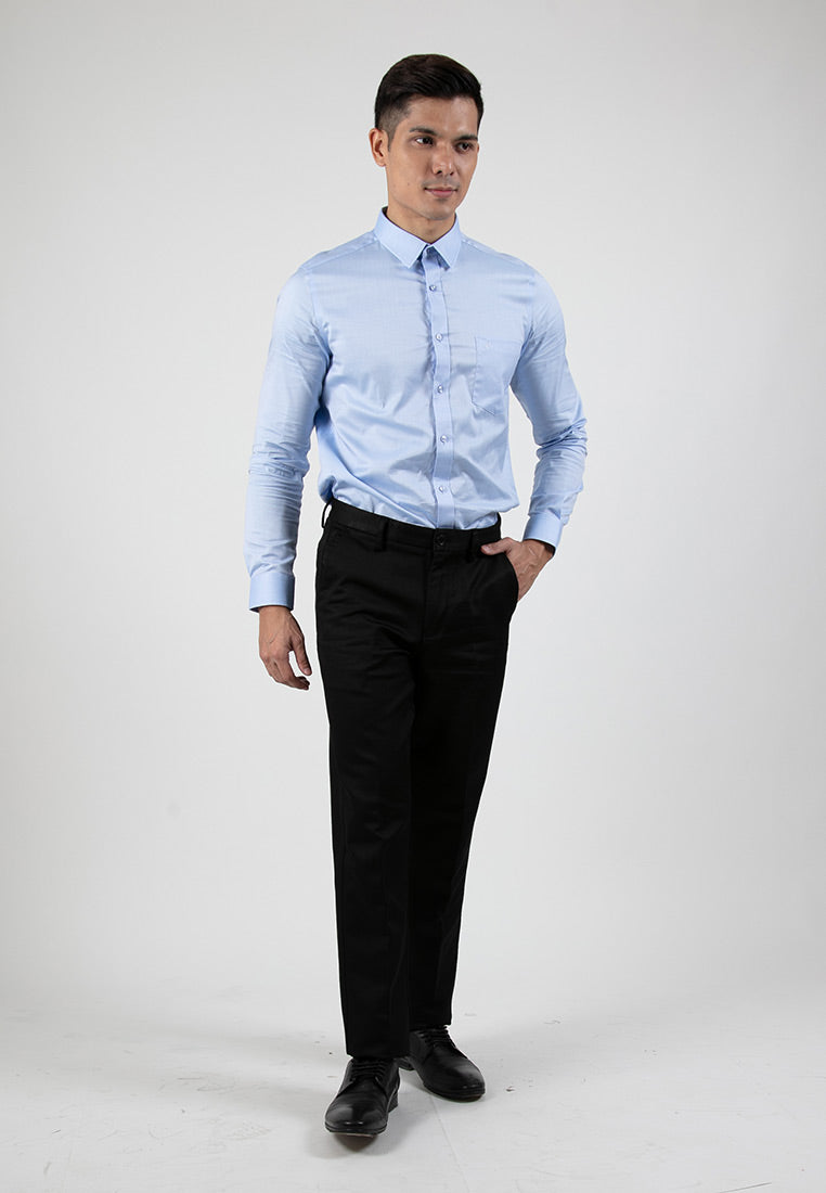 Byford Slim Fit Flat Front Cotton Pants - 3223001A