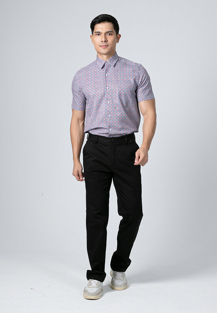 Byford Stretchable Printed Short Sleeve Shirt - 3424007F