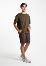 Forest 100% Cotton Twill Short Pants Men Woven Casual Shorts | Seluar Pendek Lelaki - 65804