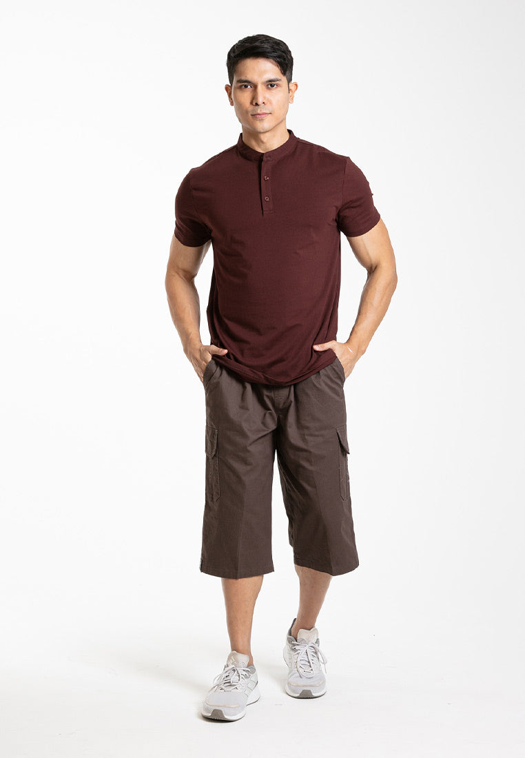 Forest 100% Cotton Twill 27"/28" Cargo Pants Men Shorts Casual 3 Quarter Short Pants Men | Seluar Pendek Lelaki - 65805