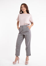 Forest Ladies Cotton Twill Bermuda Button Waist Casual Chino Long Pants | Seluar Perempuan - 810443