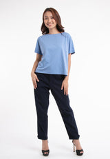 Forest Ladies Cotton Twill Bermuda Button Waist Casual Chino Long Pants | Seluar Perempuan - 810443