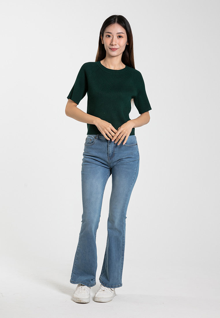 Forest Ladies Hight Waist Boot Cut Jeans - 810458