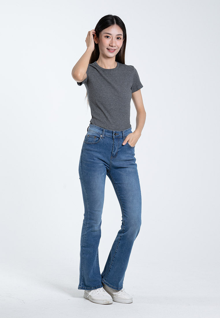 Forest Ladies Hight Waist Boot Cut Jeans - 810458