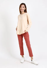 Forest Ladies Plain Elastic Waist Long Pants Women | Seluar Perempuan Panjang - 810463