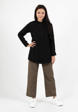 Forest Ladies Cotton Twill Elastic Waisted Cargo Pants Women Long Pants | Seluar Panjang Perempuan - 810492