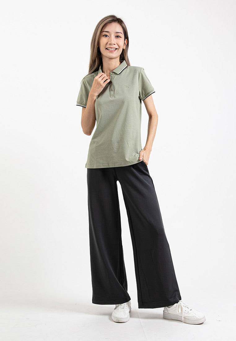 Forest Ladies Wide Leg Pants Roman Women Casual Long Pants| Seluar Perempuan - 810533