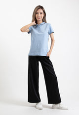 Forest Ladies Wide Leg Pants Roman Women Casual Long Pants| Seluar Perempuan - 810533