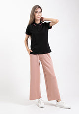 Forest Ladies Wide Leg Pants Roman Women Casual Long Pants| Seluar Perempuan - 810533