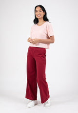 Forest Ladies Cotton Terry Wide Leg Pants Women Casual Long Pants | Seluar Palazzo Perempuan - 810544