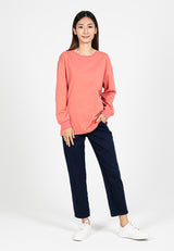 Forest Ladies Premium Cotton Loose Fit Long Sleeve Tee - 822342B