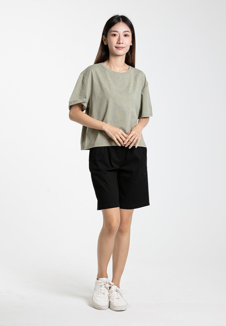 Forest Ladies Soft-Touch Silky Cotton with Resist Dye Comfy Tee / Shorts Pant Premium Lounge wear - 822404 / 860164