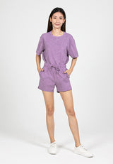 Forest Ladies Soft-Touch Silky Cotton with Resist Dye Comfy Tee / Shorts Pant Premium Lounge wear - 822404 / 860164