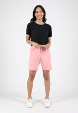 Forest Ladies Casual Polyester Elastic Waist Women Casual Shorts | Seluar Pendek Perempuan - 870145