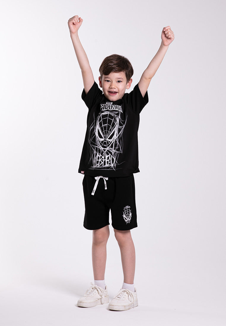 Forest x Marvel Spiderman Air-Cotton Oversized Round Neck Tee Men / Kids / Short Pants - FA20007 / FAK20007 / FA65000