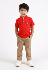 Forest Kids Stretchable Polo T Shirt Boy Kids Collar Tee | Baju Polo T Shirt Budak Lelaki - FK20124