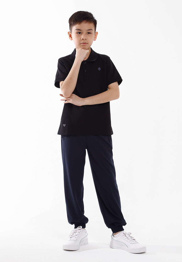 Forest Baju T Shirt Budak Lelaki | Kids Soft-Touch Silky Cotton Polo Tee - FK20324
