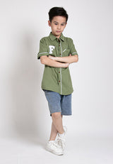 Forest Kids Boy Elastic Waist Denim Jeans Shorts Boy Short Pants| Seluar Budak Lelaki - FK70002