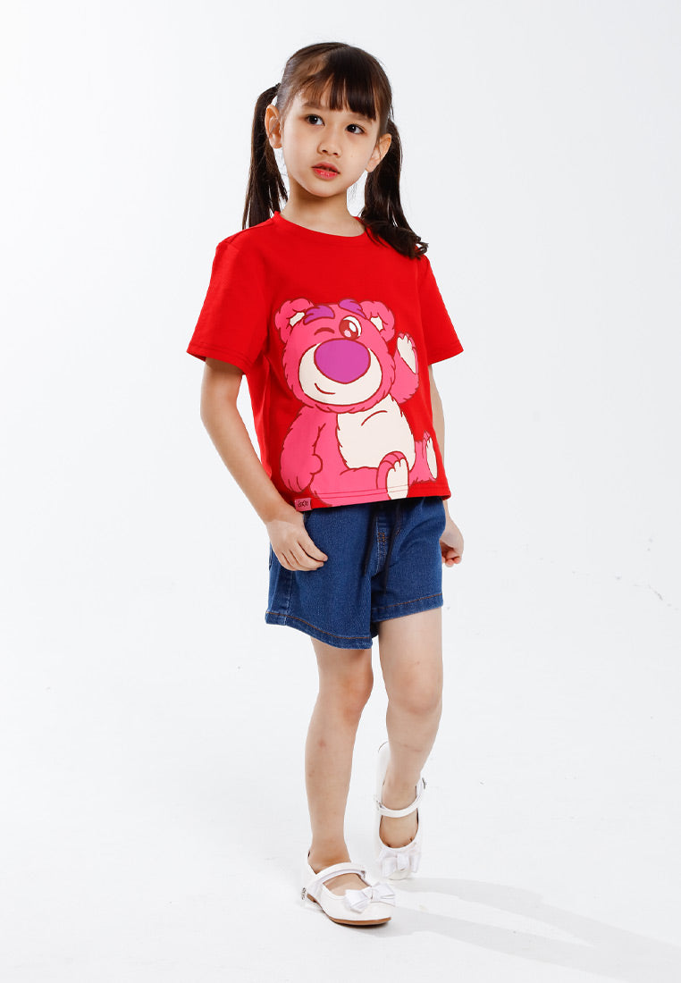 Forest Kids Girls Elastic Waisted Denim Shorts Girl Stretchable Short Pants | Seluar Pendek Budak Perempuan - FK865006