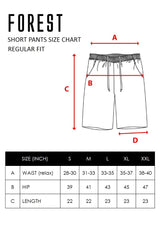 Forest Cotton Terry Men Shorts Casual Patterned Short Pants Men | Seluar Pendek Lelaki - 65839