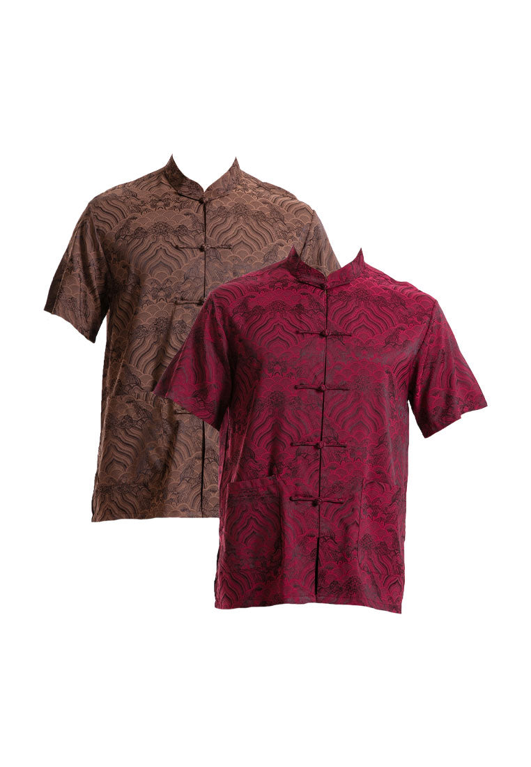 Alain Delon CNY 2025 Tangfu Cotton Linen Short Sleeve - 14525003