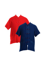 ALAIN DELON CNY 2025 CTN LINEN REG CUT WITH MAND COLLAR - 14525005