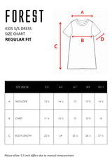 Forest Kids Girl 100% Cotton Single Jersey T-Shirt Girls Graphic Round Neck Dress | Baju Budak Perempuan - FK885046