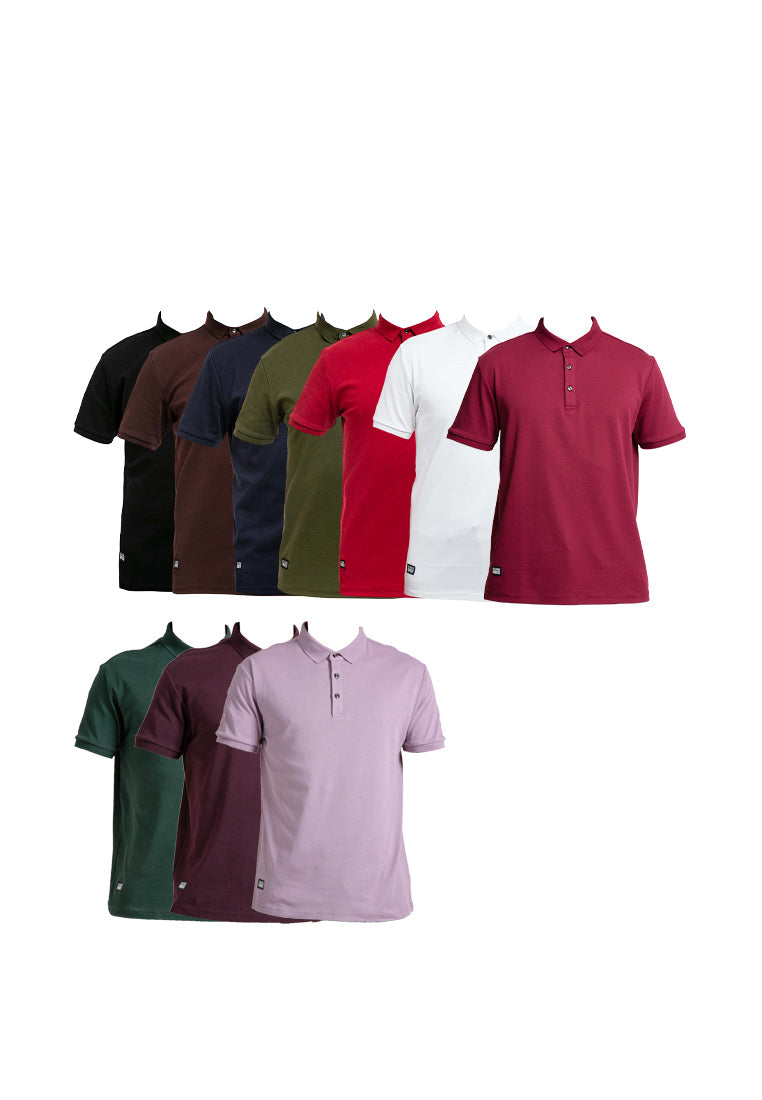 Forest Premium Weight Cotton 220gsm Interlock Knitted Polo Tee - 23635B