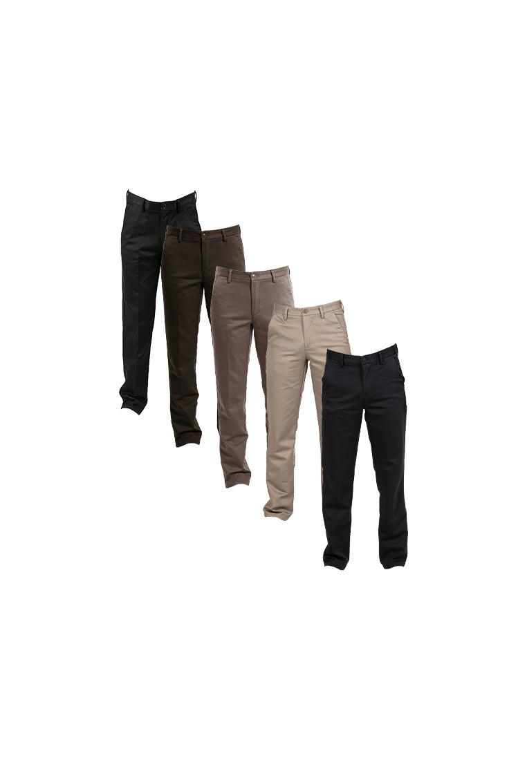 Byford Slim Fit Flat Front Cotton Pants - 3223001A