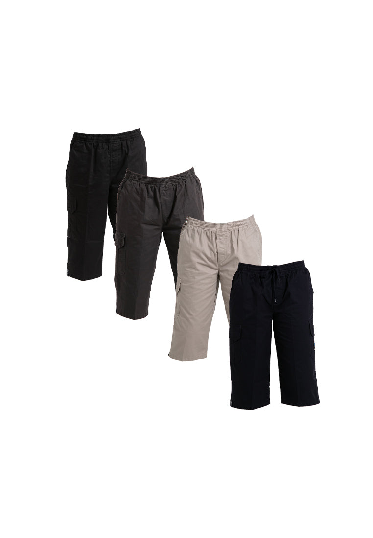 Forest 100% Cotton Twill 27"/28" Cargo Pants Men Shorts Casual 3 Quarter Short Pants Men | Seluar Pendek Lelaki - 65805