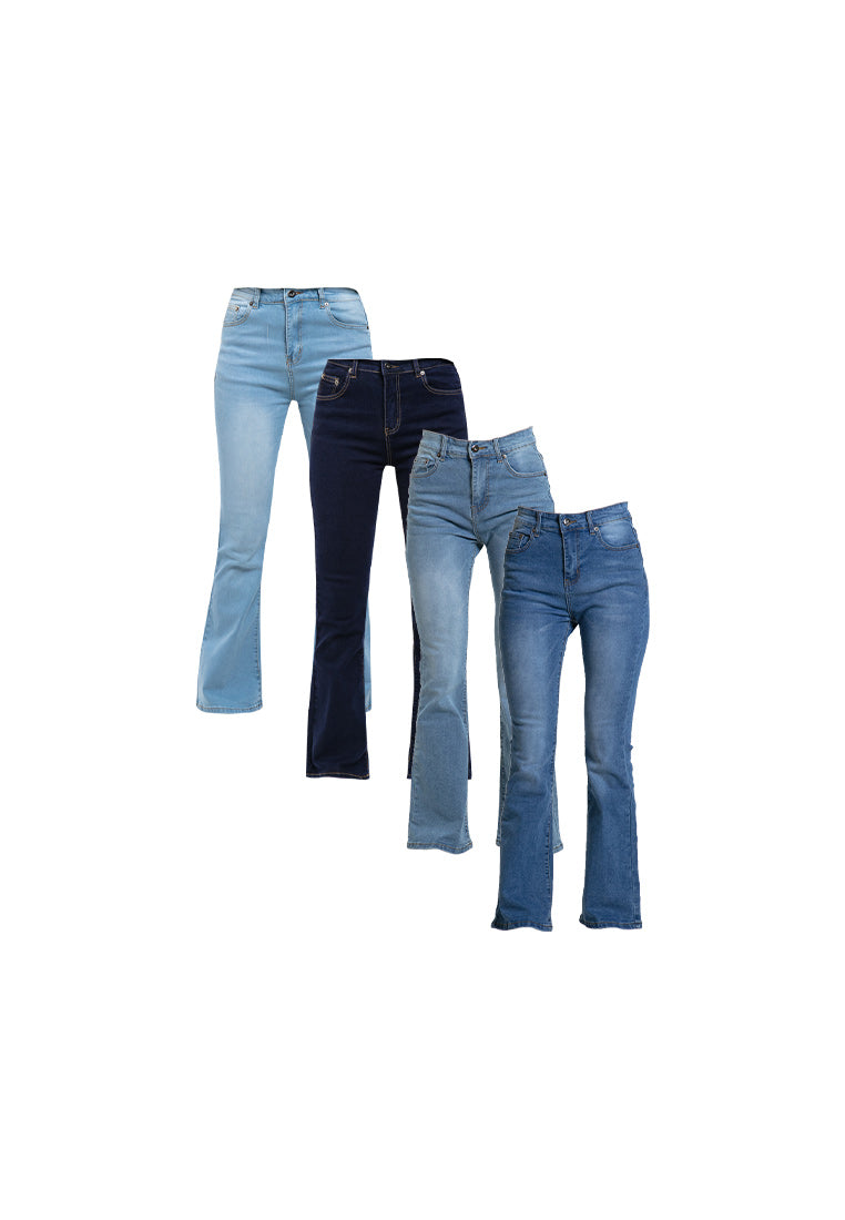 Forest Ladies Hight Waist Boot Cut Jeans - 810458