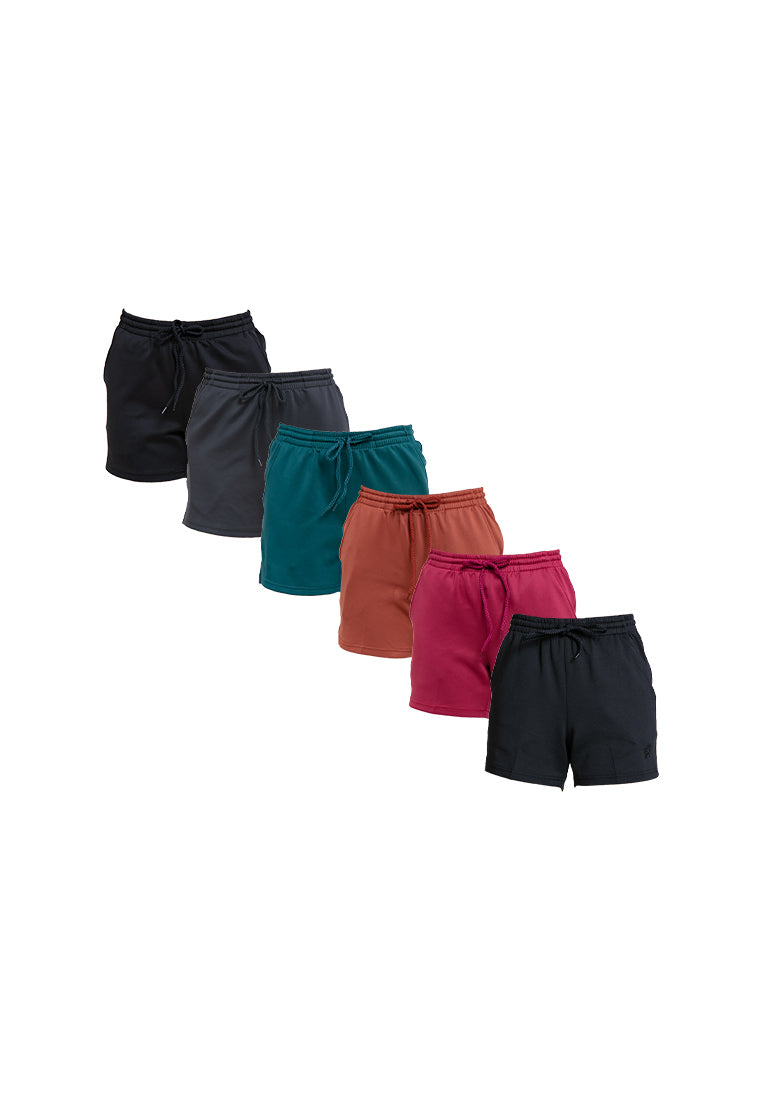 Forest Ladies Plain Shorts Elastic Roman Short Pants Women | Seluar Pendek Perempuan - 860146