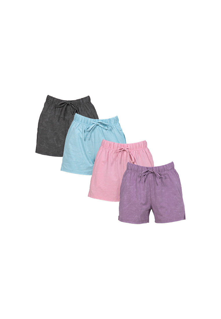 Forest Ladies Soft-Touch Silky Cotton with Resist Dye Comfy Tee / Shorts Pant Premium Lounge wear - 822404 / 860164