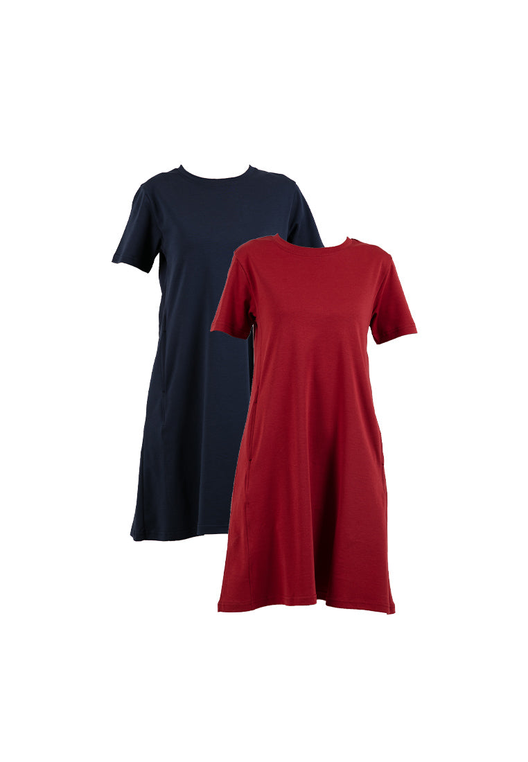 Forest Ladies Short Sleeve Premium Weight (220gsm) Cotton Interlock Blouse Women Dress | Baju Perempuan - 885071